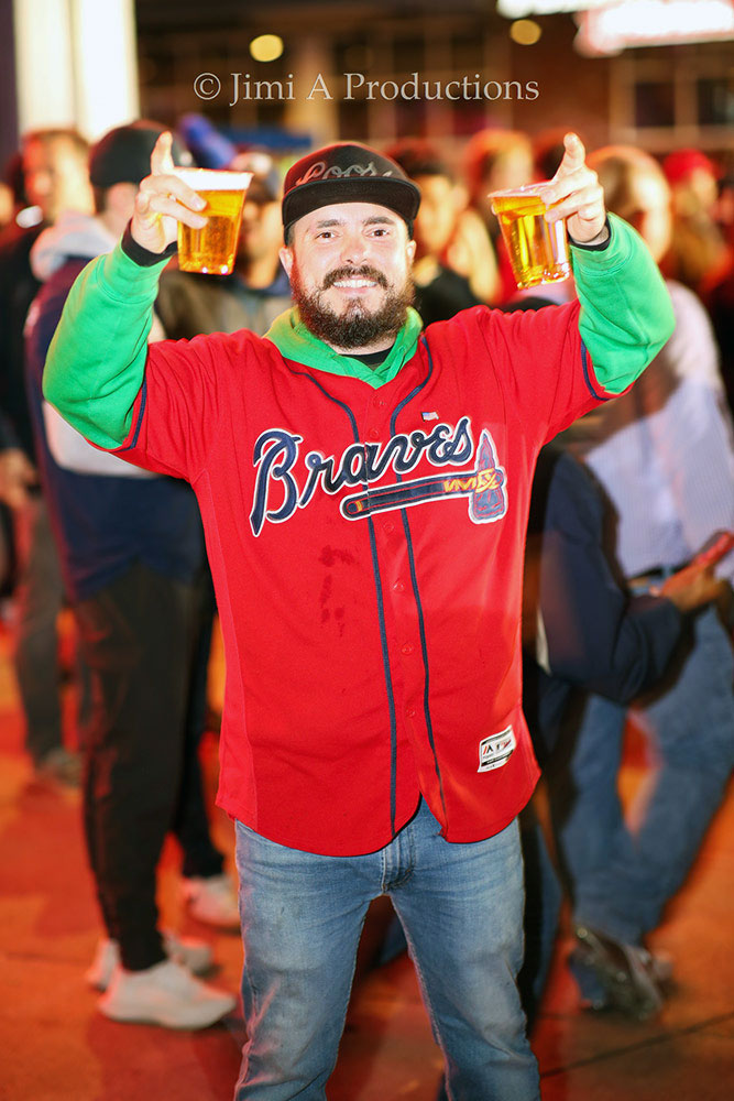 Braves Fan Ready for Celebration