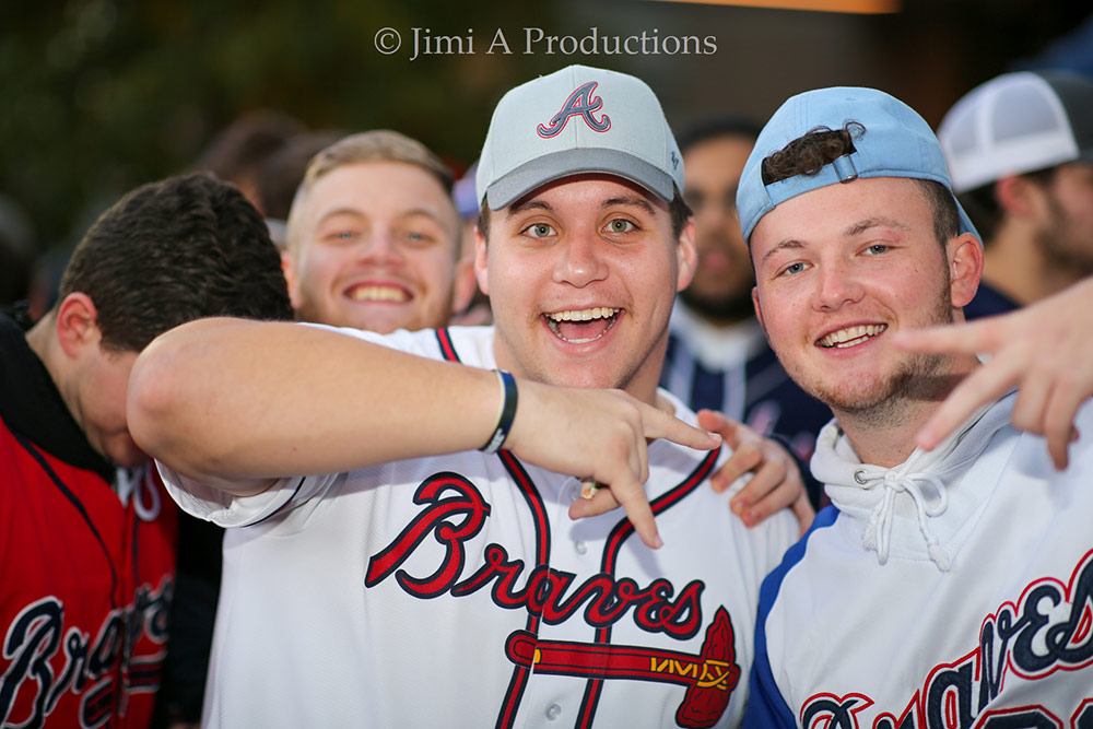 Excited Braves Fans in Braves Country