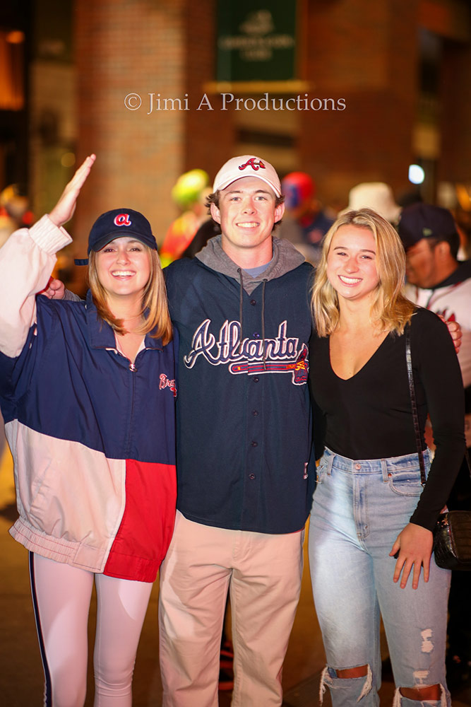 Braves Fans Perform Tomahawk Chop