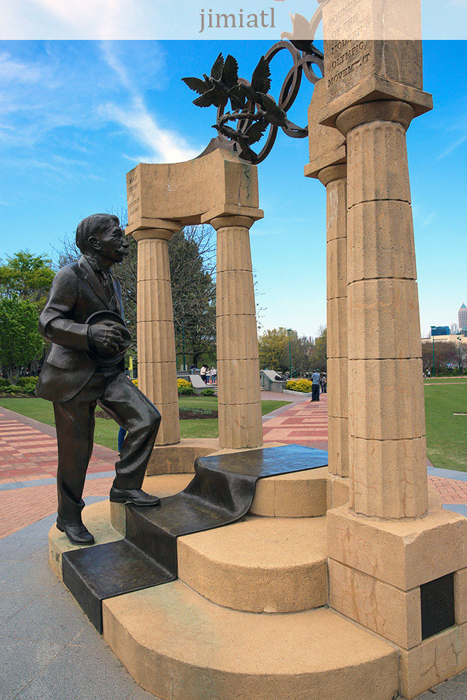 Founder of The Modern Olympic Movement Statue