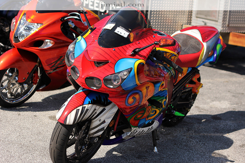 Artistic Honda Motorcycle