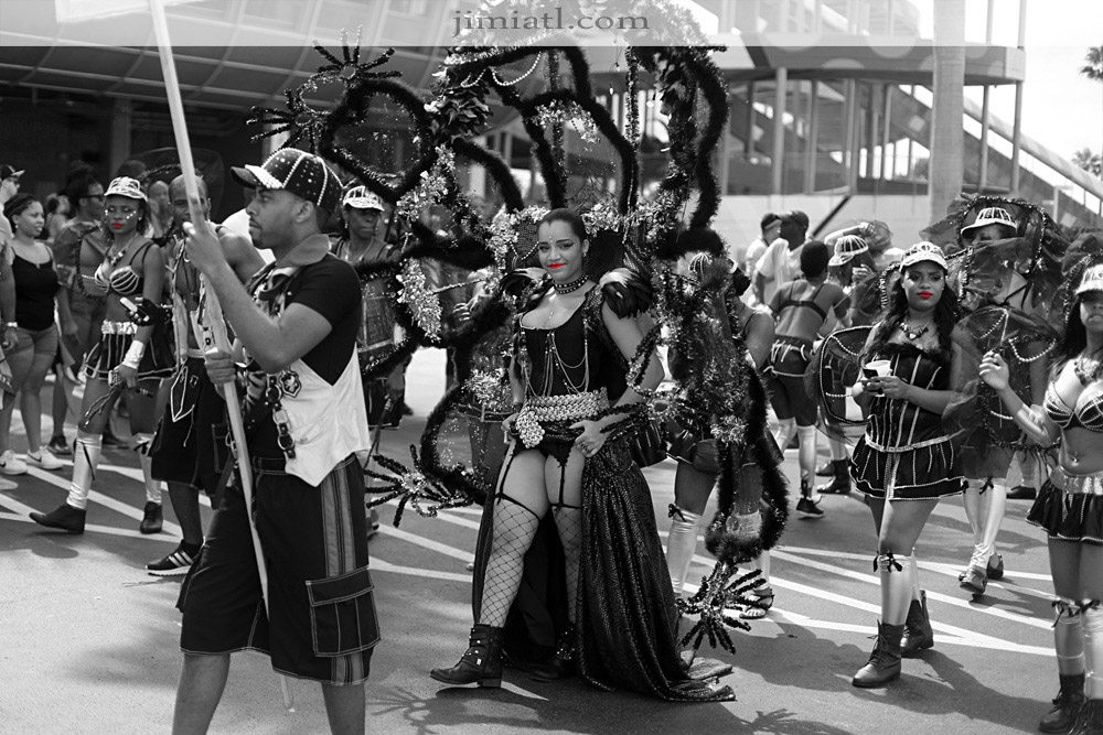 Carnival Costume Group in Black and White