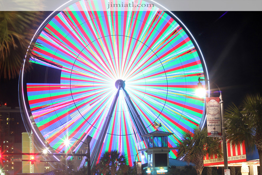 Ferris Wheel At Night