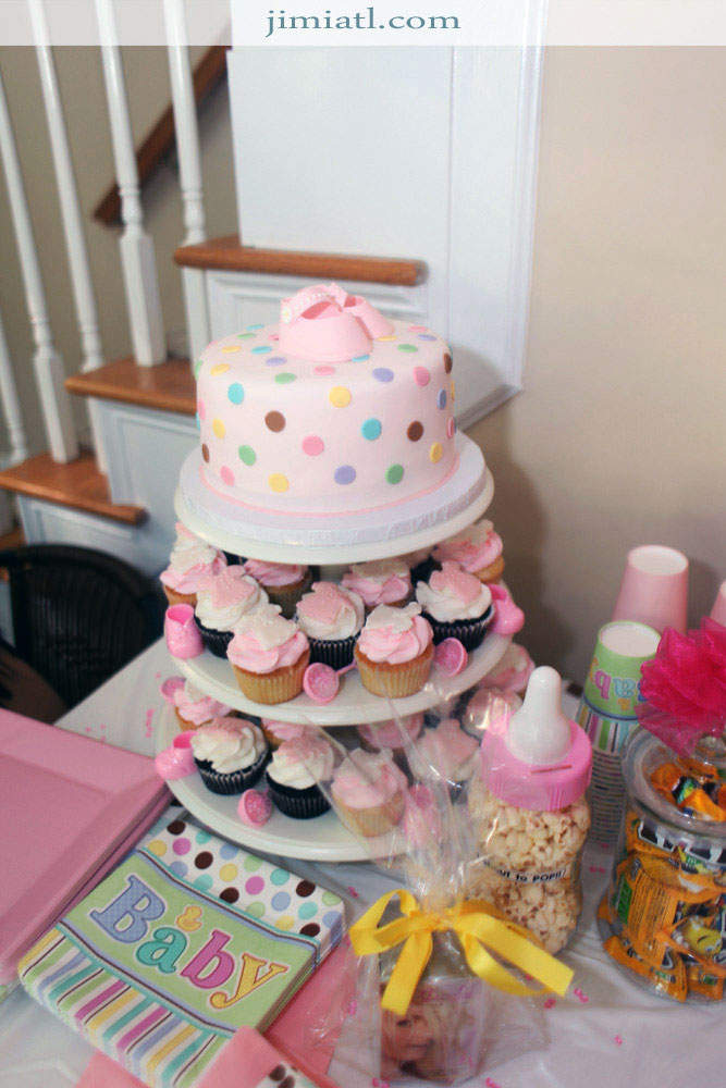 Baby Shower Cake and Cupcakes