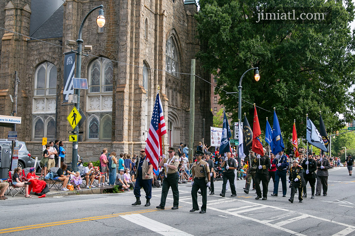 Military Members At Dragon Con Parade