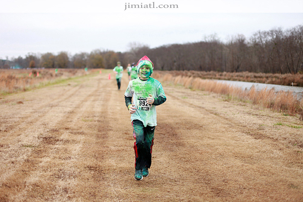 Color Run in Winter