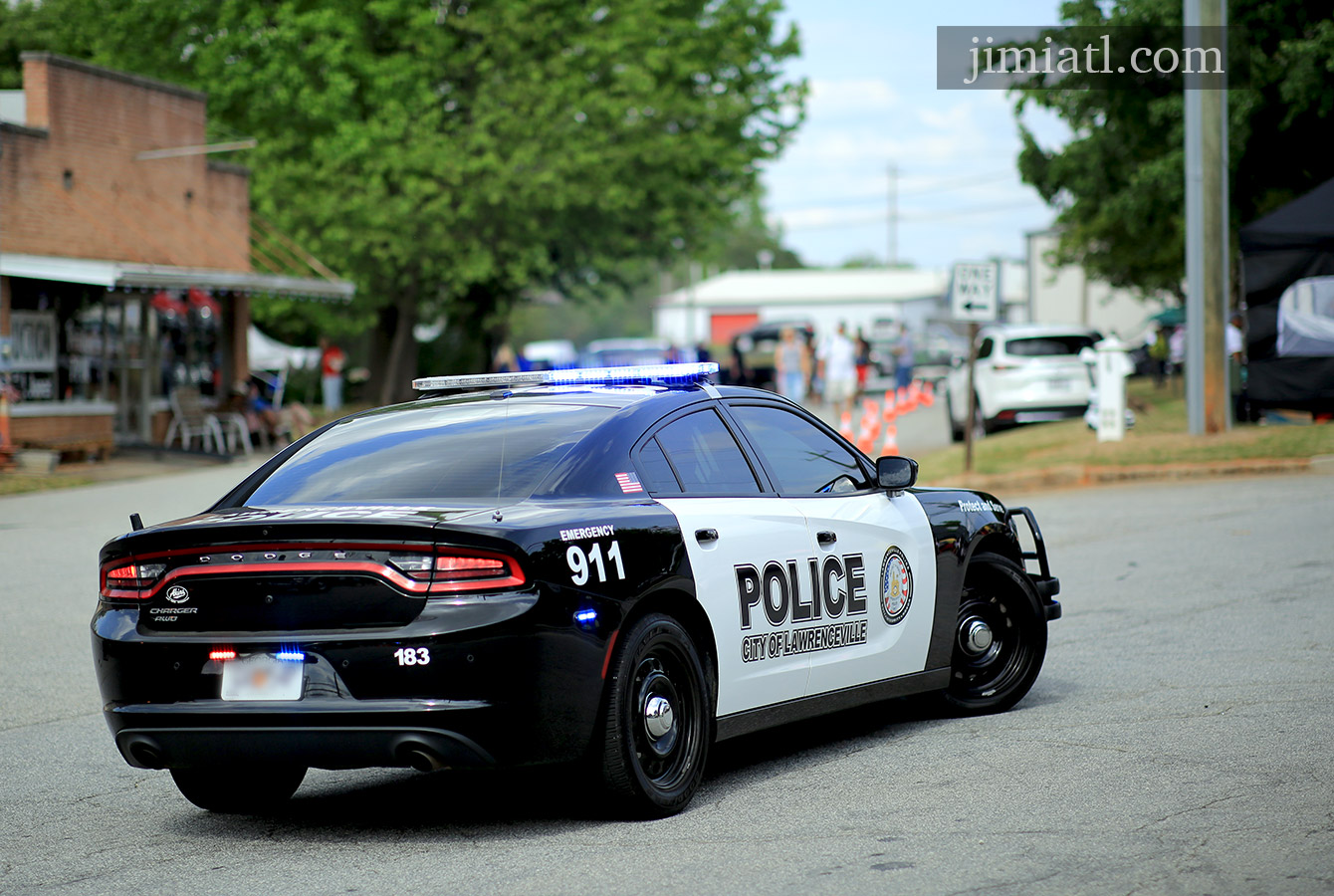 Lawrenceville police ensure safety at Show Your Ride For the Ribbons Car Show in Lawrenceville
