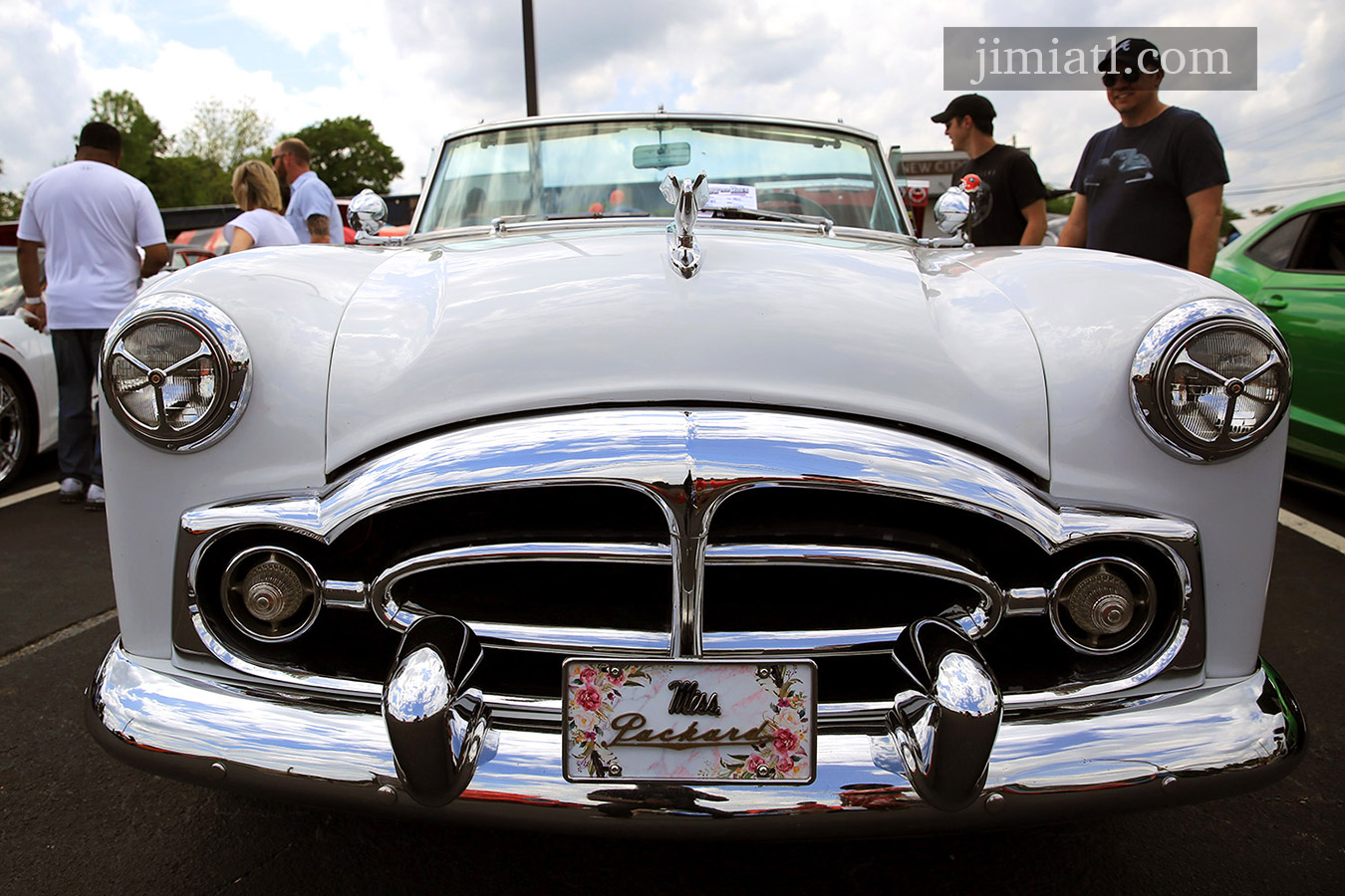 Miss Packard at Ribbons car show in downtown Lawrenceville